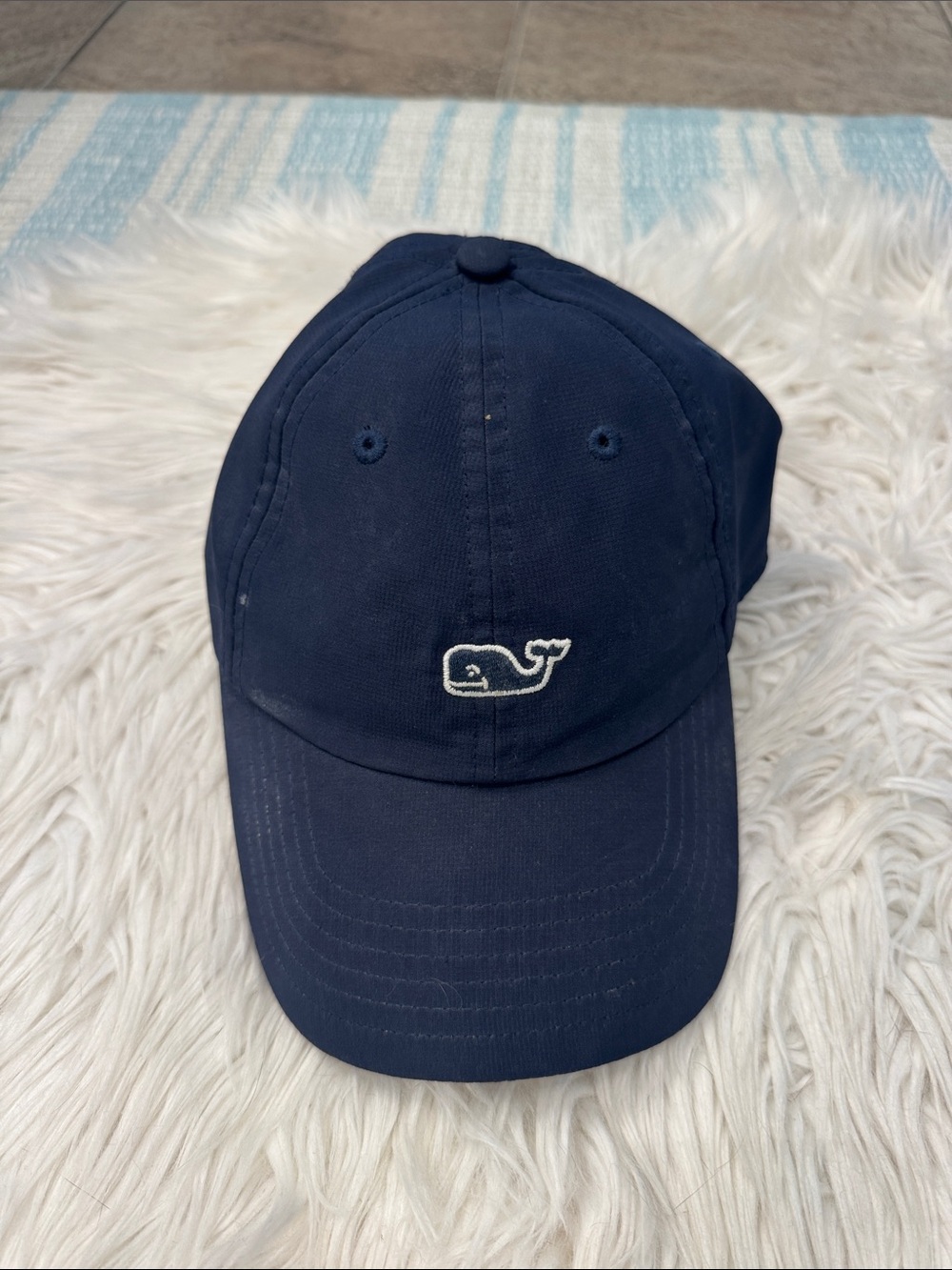 Boys Navy Whale vineyard vines Baseball Cap